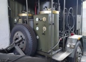 Urządzenie destylacyjno-sterylizacyjne UD-2 na przyczepie 1,5 t z zespołem spalinowo-elektrycznym PAB 4-3/400 (4kW, 3x380V, 50Hz) 